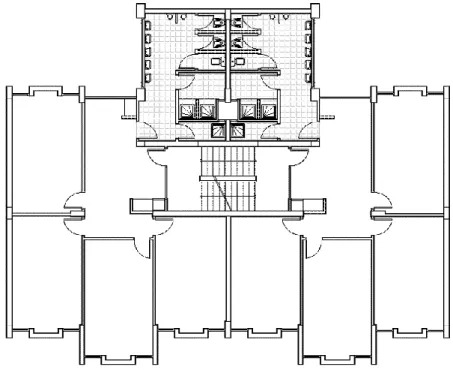 Figure 1. Plan of 72 nd  dormitory 