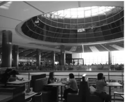 Figure 4. Third floor food court area in CEPA Shopping Center.