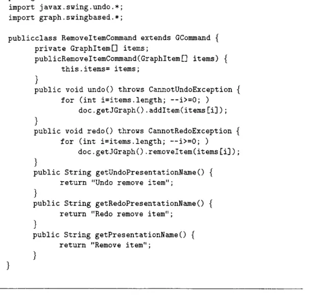 Figure  5.6:  RemoveltemCommand  class