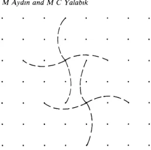 Figure  1.  The form of  the selected  cell  for two  different  sublattices. 