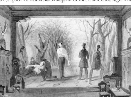 figure 1. The first vision scene in kean’s 1852 production of The Corsican Brothers. 