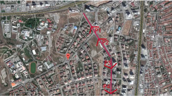 Figure 1. Aerial view of the study area taken from www.maps.