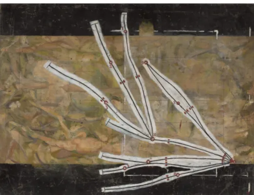 Figure 10. Network of Stoppages, by Marcel Duchamp, Paris 1914 | MoMA 