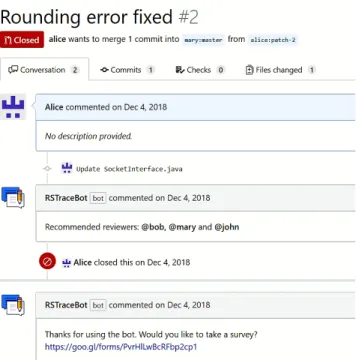 Figure 5: An example screenshot of the bot