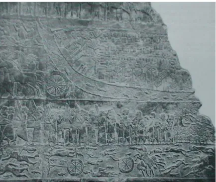 Fig. 2. Assyrian Orthostat from Kuyunjuk (Frankfort, 1970: 180) 
