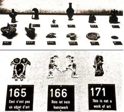 Fig.  1.  Marcel  Broodthaers,  detail  from  Musée  D'Art  Moderne, Département des Aigles, Section des Figures, 1972.