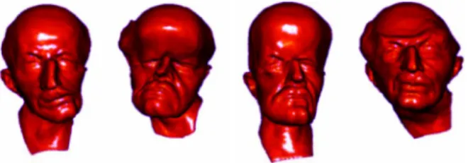 Fig. 8. Point-based animation with an elasticity model driven from continuum mechanics [63] Copyright © 2004, ACM, Inc
