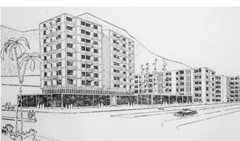 Figure 3.5   An image for the project of Emlak Kredi Bank Apartment Blocks in  Alsancak, Izmir