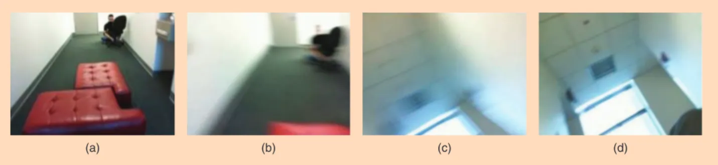 fIguRe 6.  Example frames captured during a fall from a standing position.