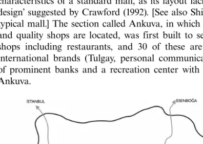 Figure 1. Location of the Bilkent Center (by Cilga Gurcel).