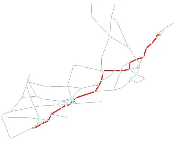 Figure 4.1: Illustration of The Path Considering The Re-routing Option