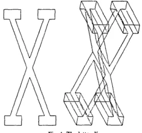Fig.  1. The letter X. 