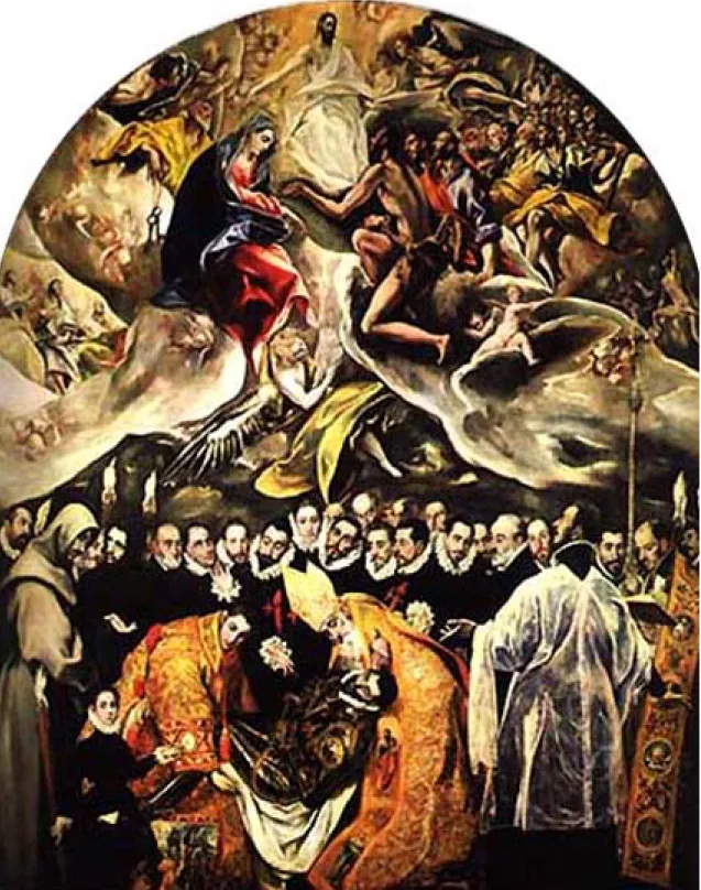 Fig. 1. “Burial of the Count of Orgasz,” El Greco.  