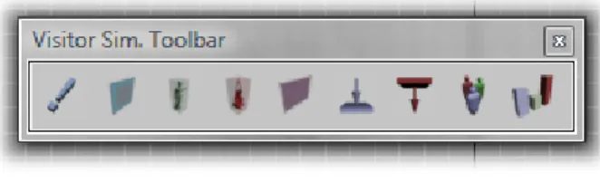 Figure 3.6. The simulation utilities toolbar.  