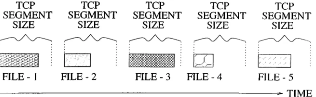Figure  4.4  shows  the  last  packets  from  the  pipelined  transfer  of a  file  in  a