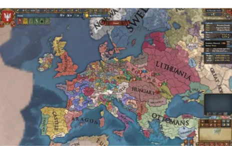 Figure 3. 1444 map in Europa Universalis IV Source: Screenshot by this article author.