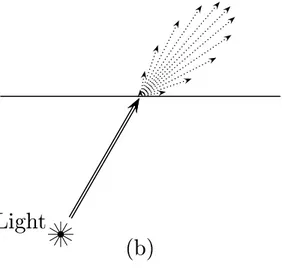 Figure IX.7: (a) Diusely transmitted light. (b) Spe
ularly transmitted light.