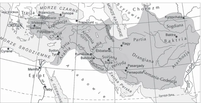 Źródło 2. Mapa jednego z państw starożytnych 