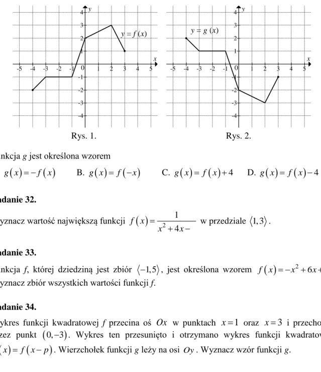 Wykres  funkcji  kwadratowej  f  przecina  oś  Ox   w  punktach  x  1   oraz  x  3   i  przechodzi  przez  punkt   0, 3  