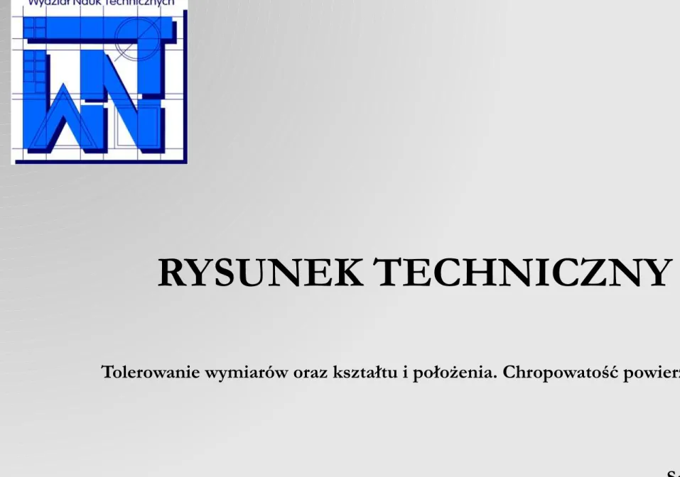 RYSUNEK TECHNICZNY