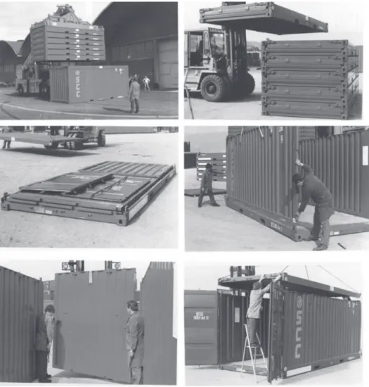 rysunek 2. Proces składania kontenera the six-in-one Źródło: SCC Six-in-one container company S.A.