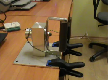 Figure 1. Testing station for assessment of the range of  motion – goniometer