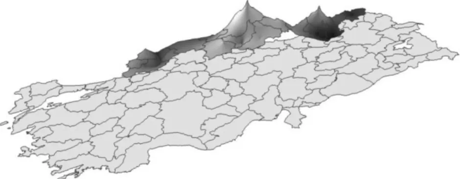 Fig. 6  Black Sea Region graphical representation (three-dimensional) 