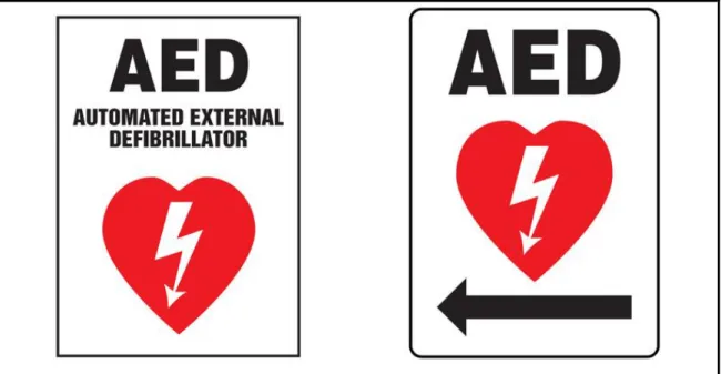 Rycina 8. Tablica informująca o lokalizacji AED w Krakowie (Krakowska Sieć AED „Impuls Życia”) [54] 