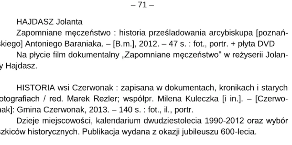 fot. Zbigniew Pol, Łukasz Wolski; Regionalna Pracownia Krajoznawcza PTTK. –  Kalisz: Edytor, 2013