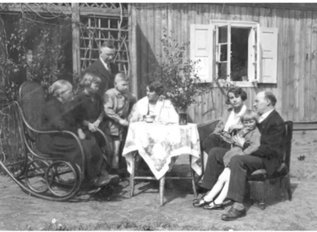 Figure  1.  Author’s  family  in  a  suburban  allotment  garden, Warsaw (about 1930) 