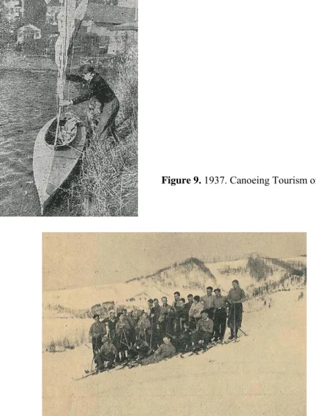 Figure 10. Skiing trip of pupils, members of “Sianowa Czajka”, in th  Carpathians, to the place Telesznica Sianna  