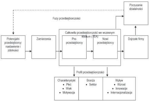 Rysunek 3. Model procesu przedsiębiorczości GEM 