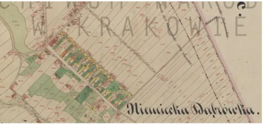 Fot. 4. Kolonia Dąbrówka Deutsch. Struktura morfologiczna wsi z 1846 r.