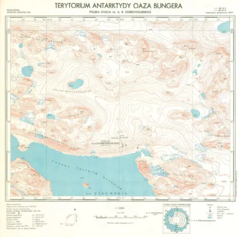 Mapa topograficzna części Oazy Bungera w skali 1:5000