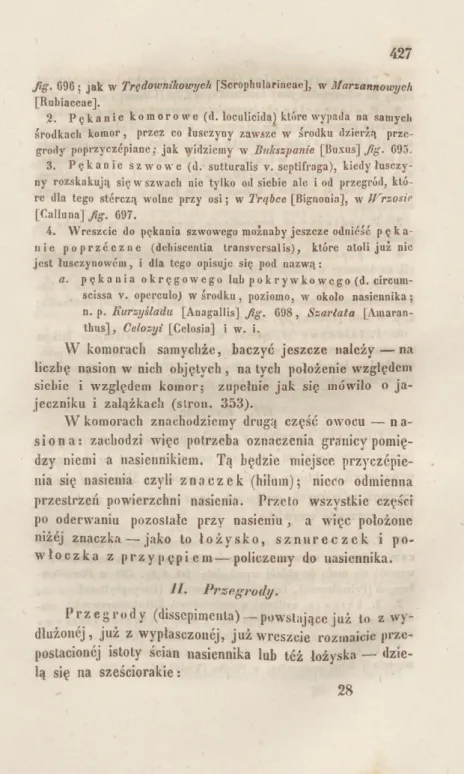 fig .   696 ;  ja k   w   Trędownikowych   [Scrophularineae],  w  Marzannowych  [R ubiaceae].