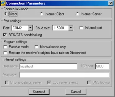 Figure 5. “Connection Parameters” dialog 