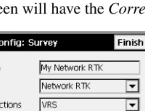 Figure 2-19. Config: Survey – For Network RTK