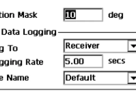 Figure 2-34. Config: Rover Receiver – For PP Kinematic and PP DGPS