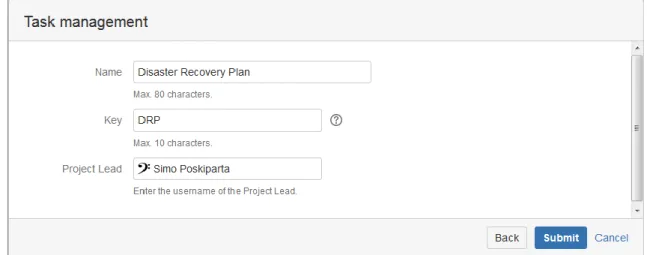 Figure 8: Jira Task management screen. 