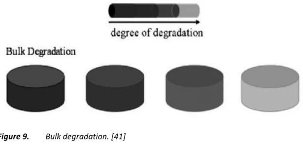 Figure 9.  Bulk degradation. [41] 