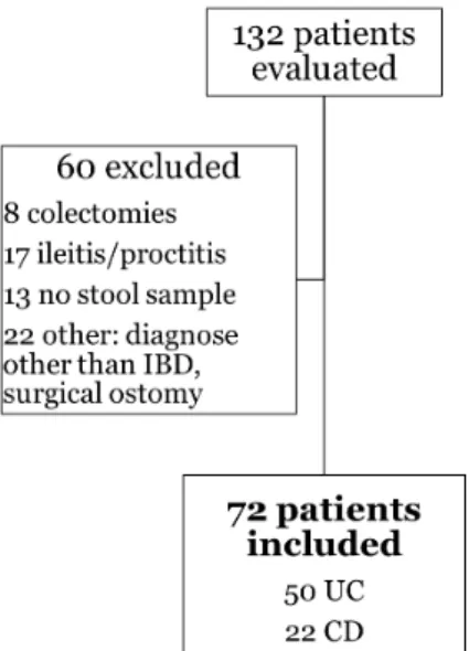Figure 3  The inclusion of the patients in Study I-II. 