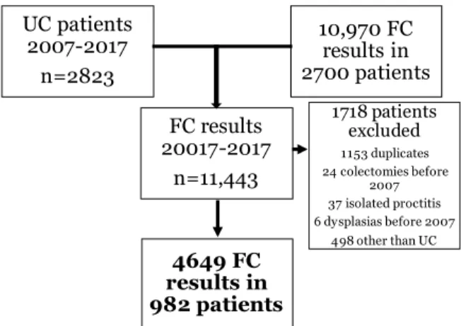 Figure 4  Inclusion of the patients in Study IV. 