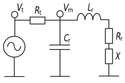 FIGURE  9.  The lumped element model used in simulations.