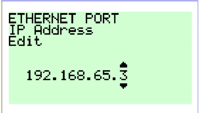 Figure 3.1.3: Setting static IP address for relay 