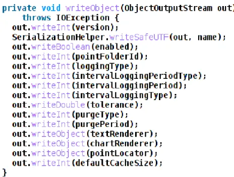 table only stores numerical data in its  pointValue  column. Images are stored in the 