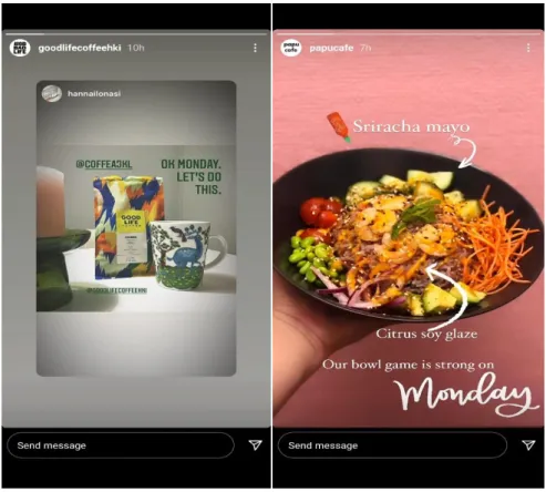 Figure 5: Stories on Instagram  