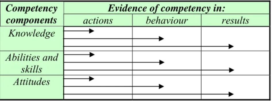 Fig. 2. Assessing competency components 