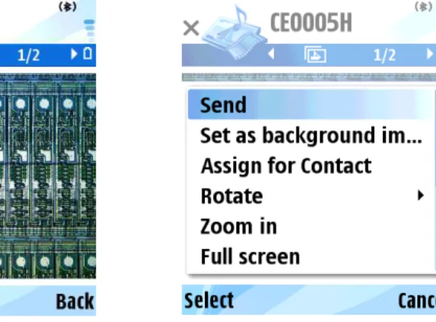 Figure 22: Image Viewer  Figure 23: Image Viewer options 