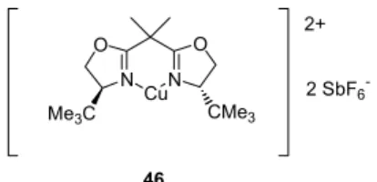 Figure 9. Evans C 2 -symmetric copper(II) catalyst 46. 