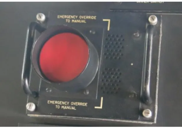 Figure  7.  John S McCain  emergency- emergency-override-to-manual button on the SCC. 